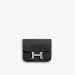 Hermes Constance Slim Black Wallet 12.25 cm