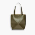 Loewe Medium Puzzle Fold Tote Dark Khaki Green 25cm A657G50X01 3969