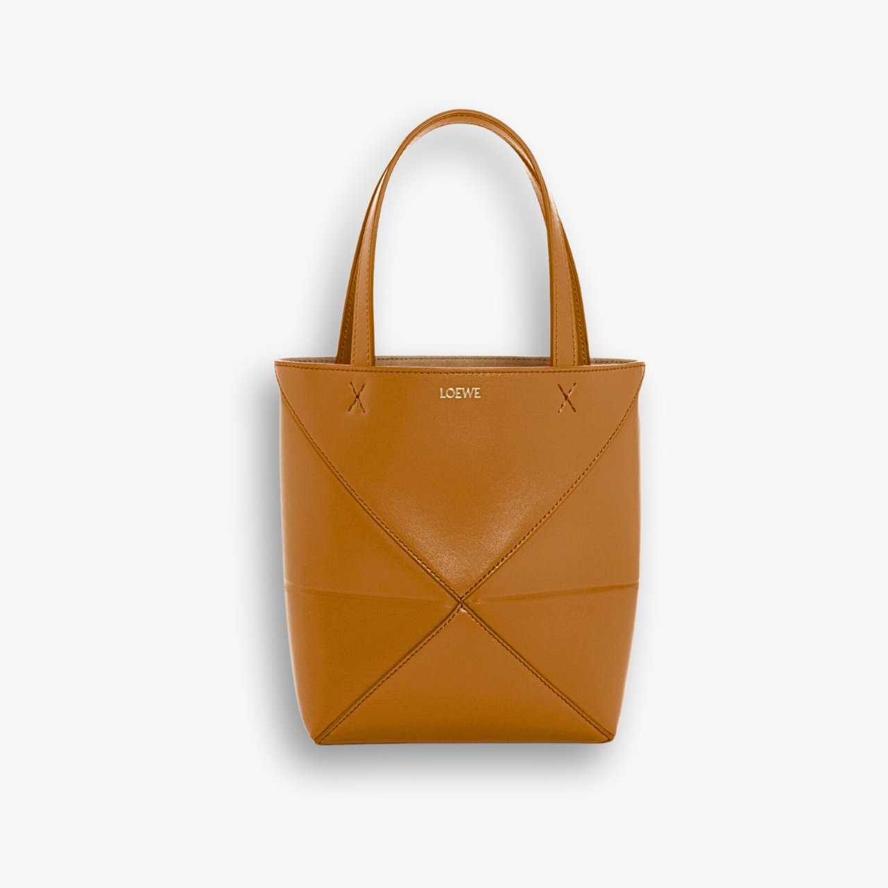 ELG_LB1024.jpg Loewe Mini Puzzle Fold Tote Warm Desert 17cm - Image 1