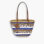Loewe Basket Tote Natural And Blue 29cm