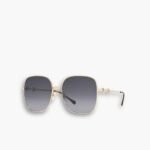 Gucci Square Frame Sunglasses Gold Metal Frame ‎648494 I3330 8012