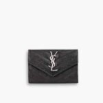 Saint Laurent Multi Folded Wallet Black 12cm 414404BOW021000