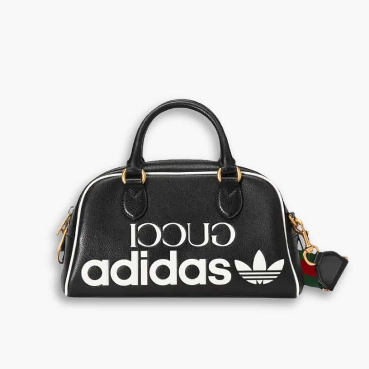 ELG_LVB1013-22.jpg Gucci X Adidas Mini Duffle Bag Black 31.5cm 702397 U3ZCT 8726 - Image 1