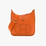 Hermes Clemence Evelyne Pm Orange Feu 29cm