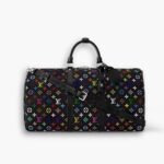 Louis Vuitton X Takashi Murakami  Keepall Bandoulière Black Multicolored 45cm M13745