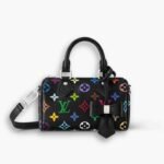 Louis Vuitton X Takashi Murakami Nano Speedy Black Multicolored 16cm M13406