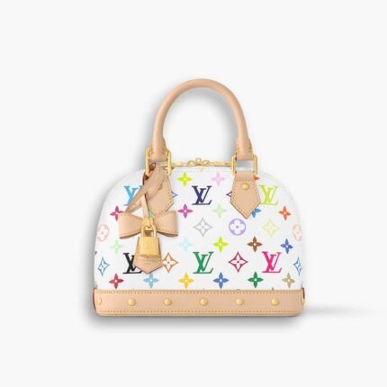 Louis Vuitton X Takashi Murakami Alma BB White Multicolor 24cm M13078