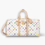 Louis Vuitton X Takashi Murakami Keepall Bandouliere White Multicolored 45cm M13742