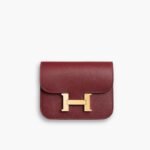 Hermès Constance Slim Wallet Evercolor Rouge 10cm H082501CCBE
