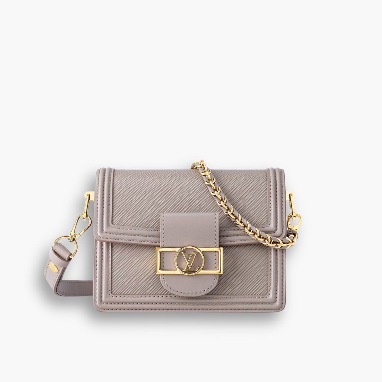 ELG_LVB1072.jpg Louis Vuitton Epi Mini Dauphine Poivre Brown 20cm M23559 - Image 1