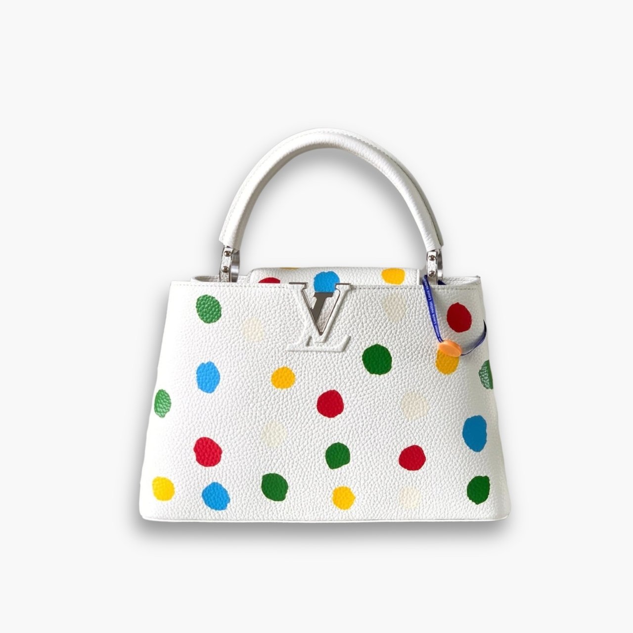 ELG_LVB1100.jpg Louis Vuitton X YK Capucines MM 31.5cm White - Image 1