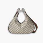 Gucci GG Attache Large Shoulder Bag Beige And Blue 35cm 702823 96GRN 4082