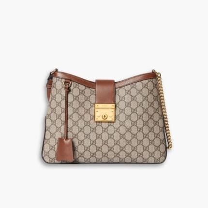 Gucci Padlock GG Medium Shoulder Bag Brown 33cm 795113 KHNKG 8534