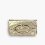 Chanel Small 31 Metallic Crumpled Pouch Bag Gold 24cm