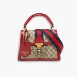 Gucci Queen Margaret Gg Small Top Handle Bag Red 25.5cm