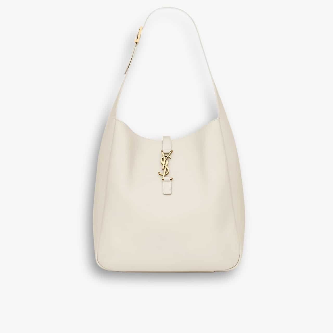 ELG_LVB1150-10-3-1.jpg Saint Laurent Le 5 À 7 Supple Large Blanc Vintage 30cm 753837AAAUQ9207 - Image 1