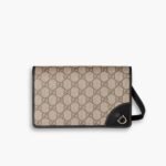 Gucci GG Emblem Super Mini Shoulder Bag Black 20cm 820688 FAD6L 9741