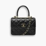 Chanel CC Trendy Leather Bag Black 25cm