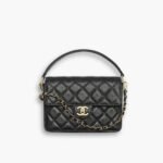 Chanel Small Flap Bag With Handle Black 20cm AS5166 B18184 94305