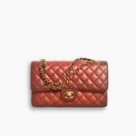 Chanel Classic Handbag Gradient Leather Brown 25cm A01112 B16859 NY562