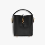 Saint Laurent Le 37 Mini In Shiny Leather Black 15cm 7658702R20W1000