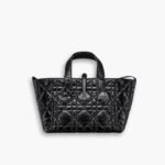 Dior Medium Toujours Bag Crinkled Calfskin Black 28cm M2821SNIO M900