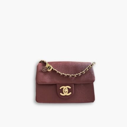 Chanel Small Flap Bag Burgundy 18cm AS5186 B18321 NZV44