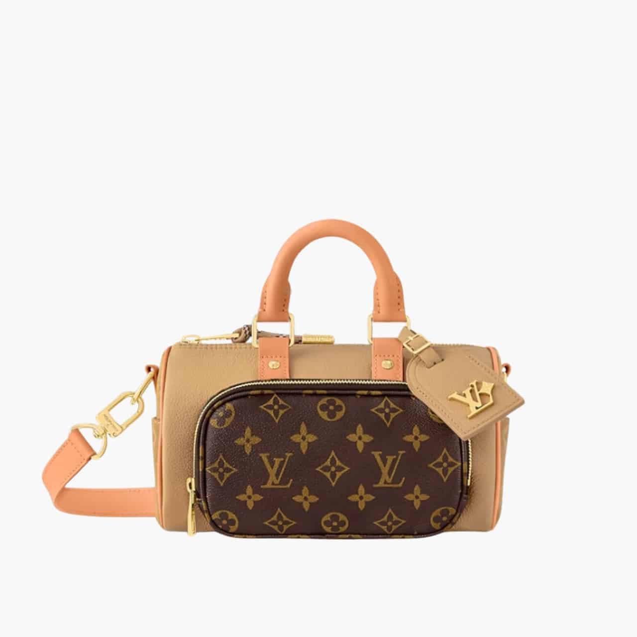 ELG_LVB1150-27-1.jpg Louis Vuitton Keepall Bandoulière 25 Bag Beige 25cm M12627 - Image 1