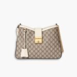 Gucci Padlock GG Medium Shoulder Bag White 33cm 795113 KHNKG 9761