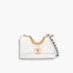 Chanel 19 Bag Lambskin White 28cm