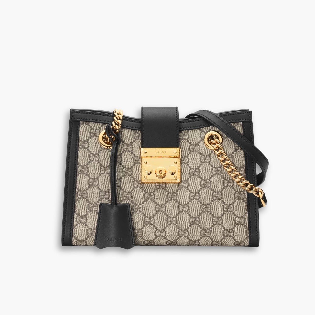 ELG_LVB1150-33-1.jpg Gucci Padlock Small Shoulder Bag Black 26cm 498156 KHNKG 9769 - Image 1