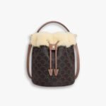Celine Clara Bag In Triomphe Natural 20cm 116882GH3 03TV