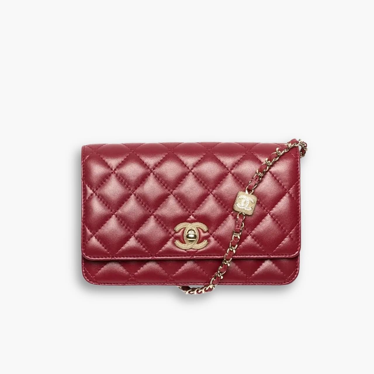 ELG_LVB1150-4-2.jpg Chanel Wallet On Chain With Diamond Burgundy 20cm AP4299 B18216 NZV44 - Image 1
