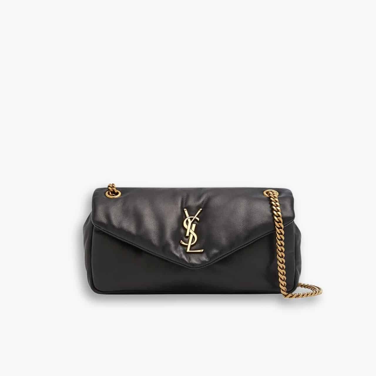 ELG_LVB1150-4-6-1.jpg Saint Laurent Calypso Small In Black 27cm 734153AACQO1000 - Image 1