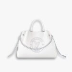 Louis Vuitton Bella Tote Bag Mahina In White And Blue 32cm M11733