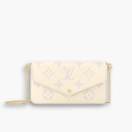 Louis Vuitton Pochette Félicie Bag In Latte And Bubble Tea 22cm