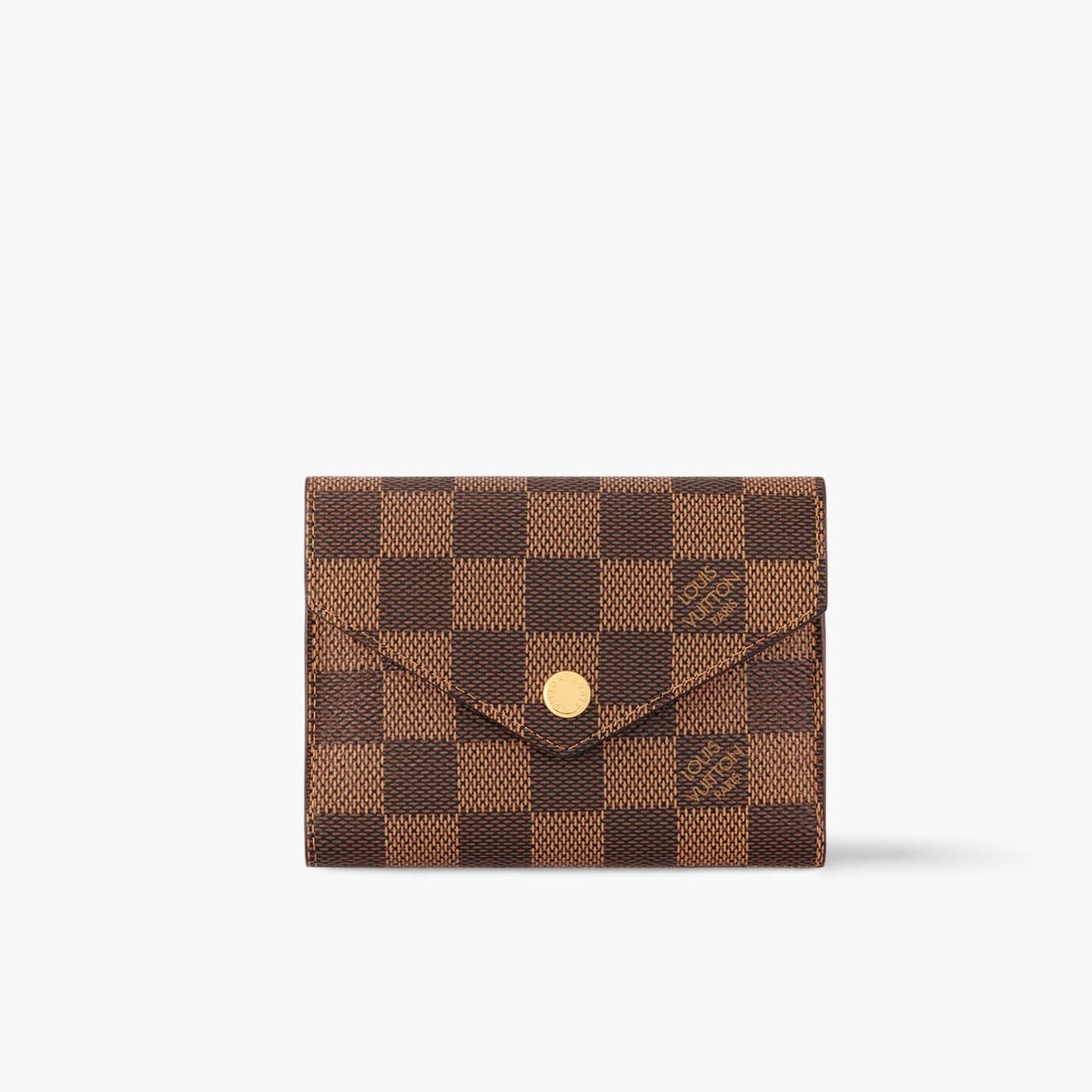 ELG_LVB1150-7-5.jpg Louis Vuitton Victorine Wallets Damier Ebene Cerise Red 12cm N41659 - Image 1