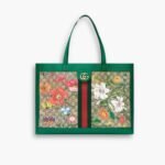 Gucci Ophidia GG Flora Medium Tote Green 44cm
