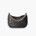 Gucci GG Emblem Small Shoulder Bag Black 23cm 815409 AAEEM 1000
