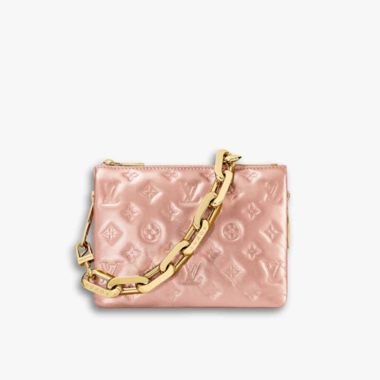 ELG_LVB1331.jpg Louis Vuitton Coussin Bag Pink Gold 21cm M21148 - Image 1