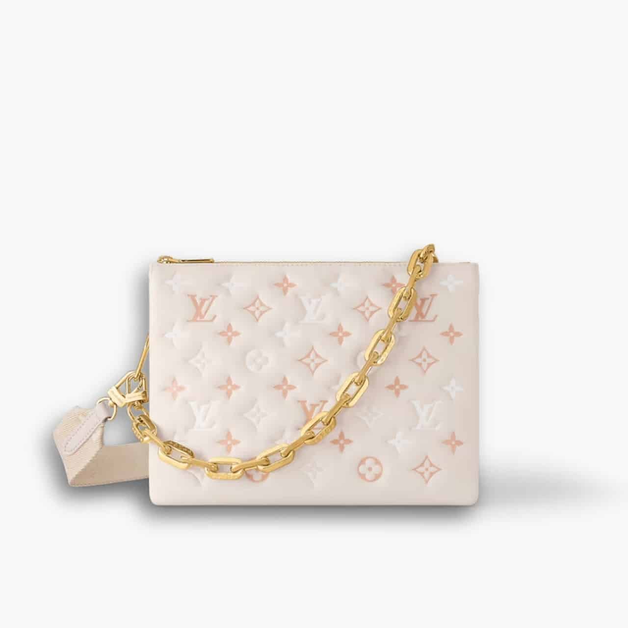 ELG_LVB1332.jpg Louis Vuitton Coussin PM Beige Cream 26cm M22398 - Image 1