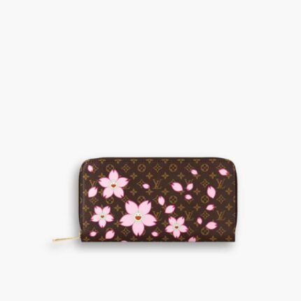 Louis Vuitton x Takashi Murakami Zippy Wallet Sakura Brown 19cm M13433