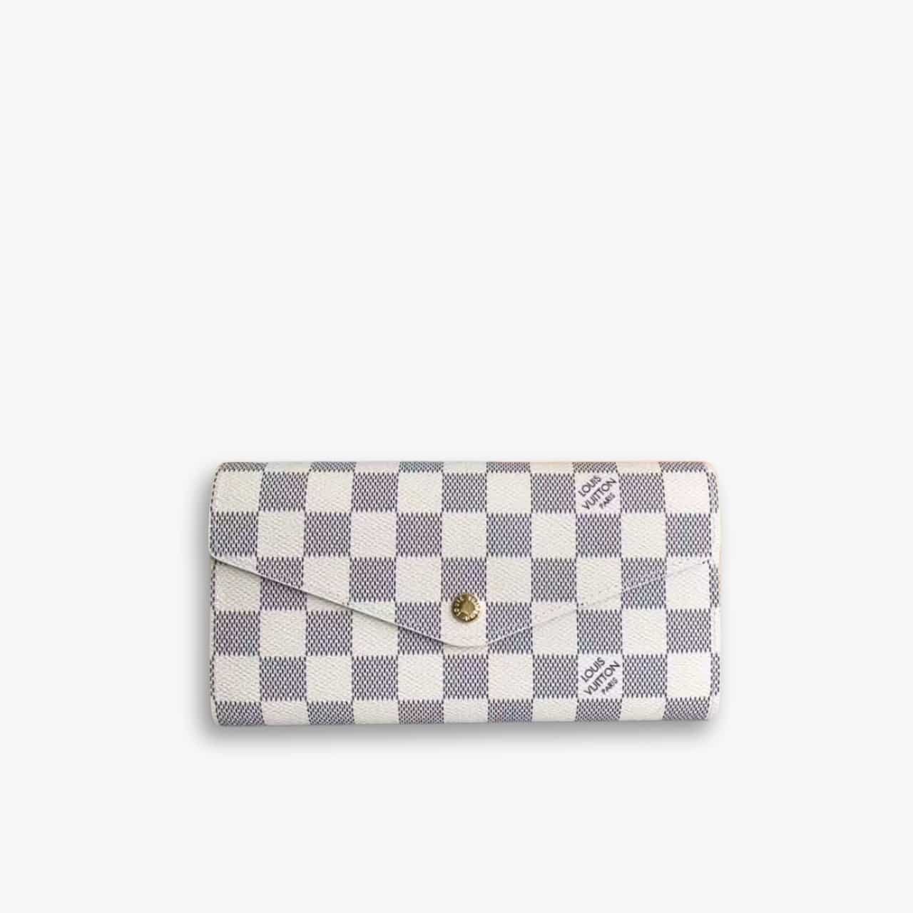 ELG_LVB1494-1.jpg Louis Vuitton Sarah Wallet Damier Azur 19cm N63208 - Image 1