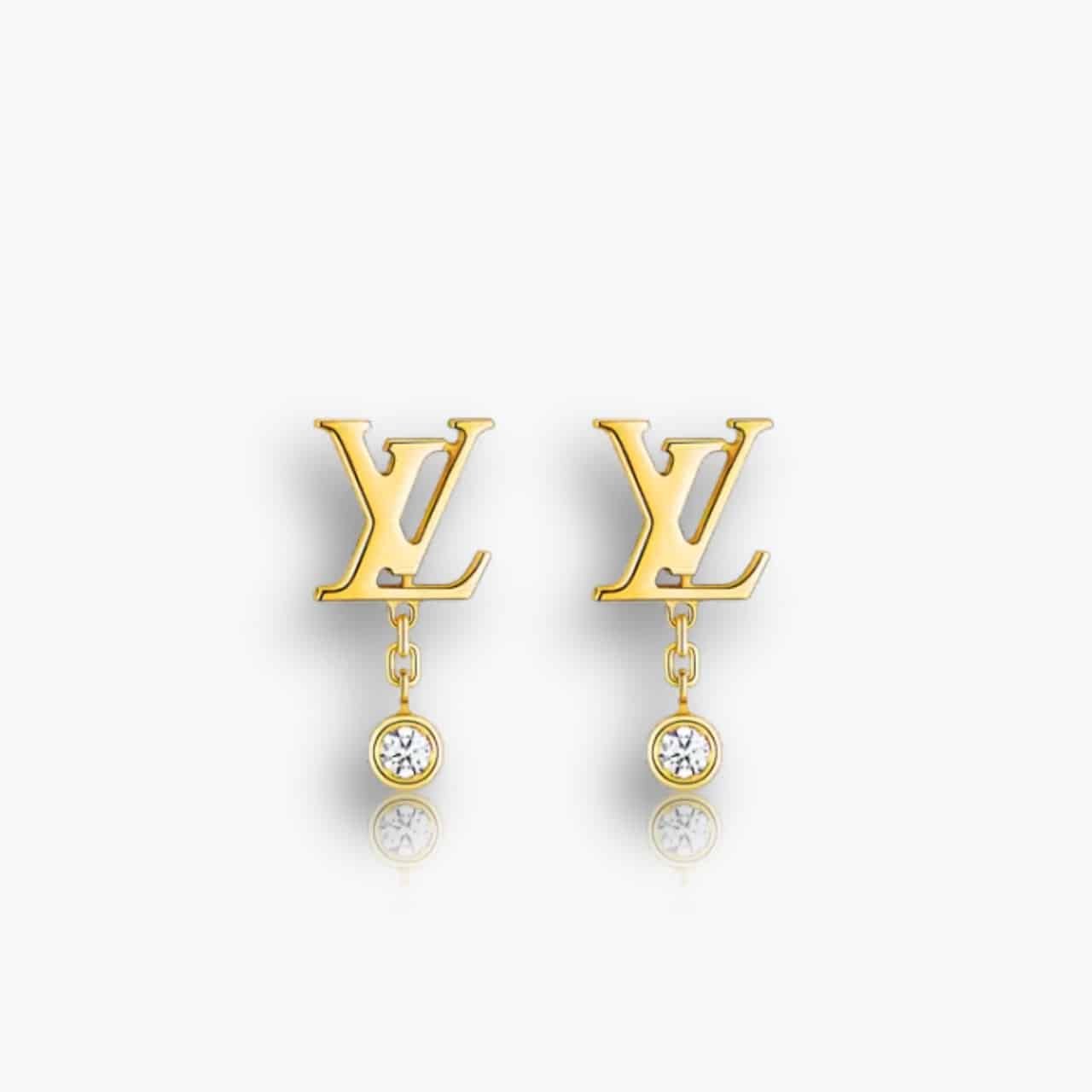 ELG_LVE1002.jpg Louis Vuitton Idylle Blossom LV Ear Stud Q96495 - Image 1