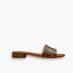 Louis Vuitton Lock It Flat Mule Monogram Brown