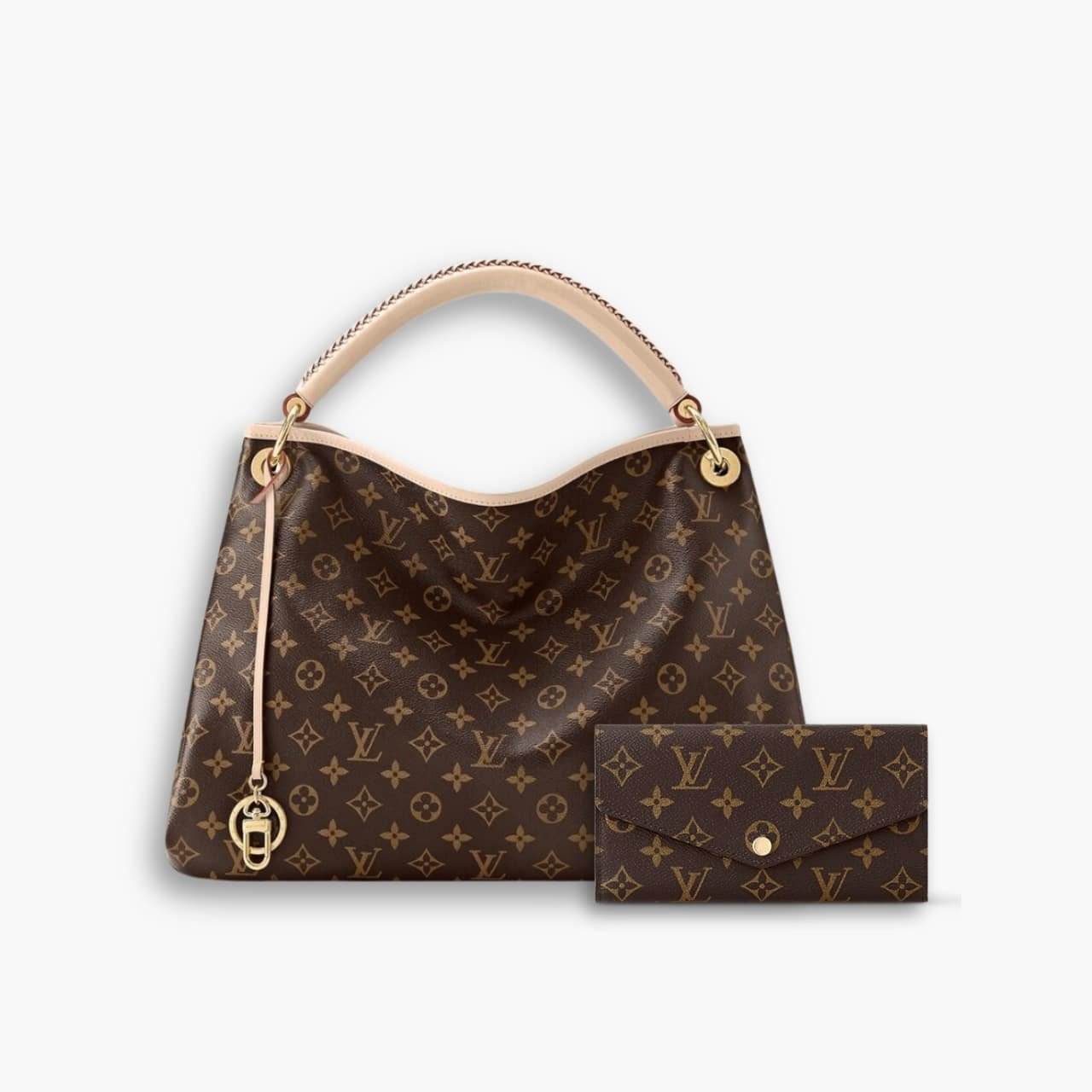 ELG_LVSET1002.jpg Perfect Match: Louis Vuitton Artsy MM Monogram 41cm X Louis Vuitton Sarah Wallet Monogram 19cm - Image 1