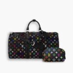 Perfect Match: Louis Vuitton TM Keepall Bandoulière Black 45cm X Louis Vuitton TM Cosmetic Pouch 19cm