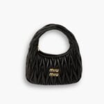 Miumiu Wander Matelassé Black 21cm 5BC125 N88 F0002 V OOY