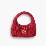 Miumiu Wander Matelassé Red 23cm 5BC125 N88 F0011 V OOY
