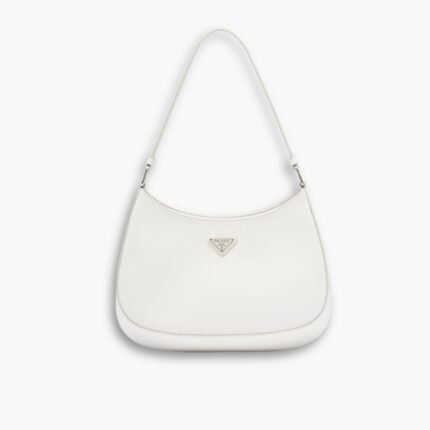 Prada Cleo Brushed Leather White 27Cm